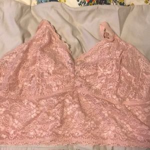Torrid pink bralette size 4